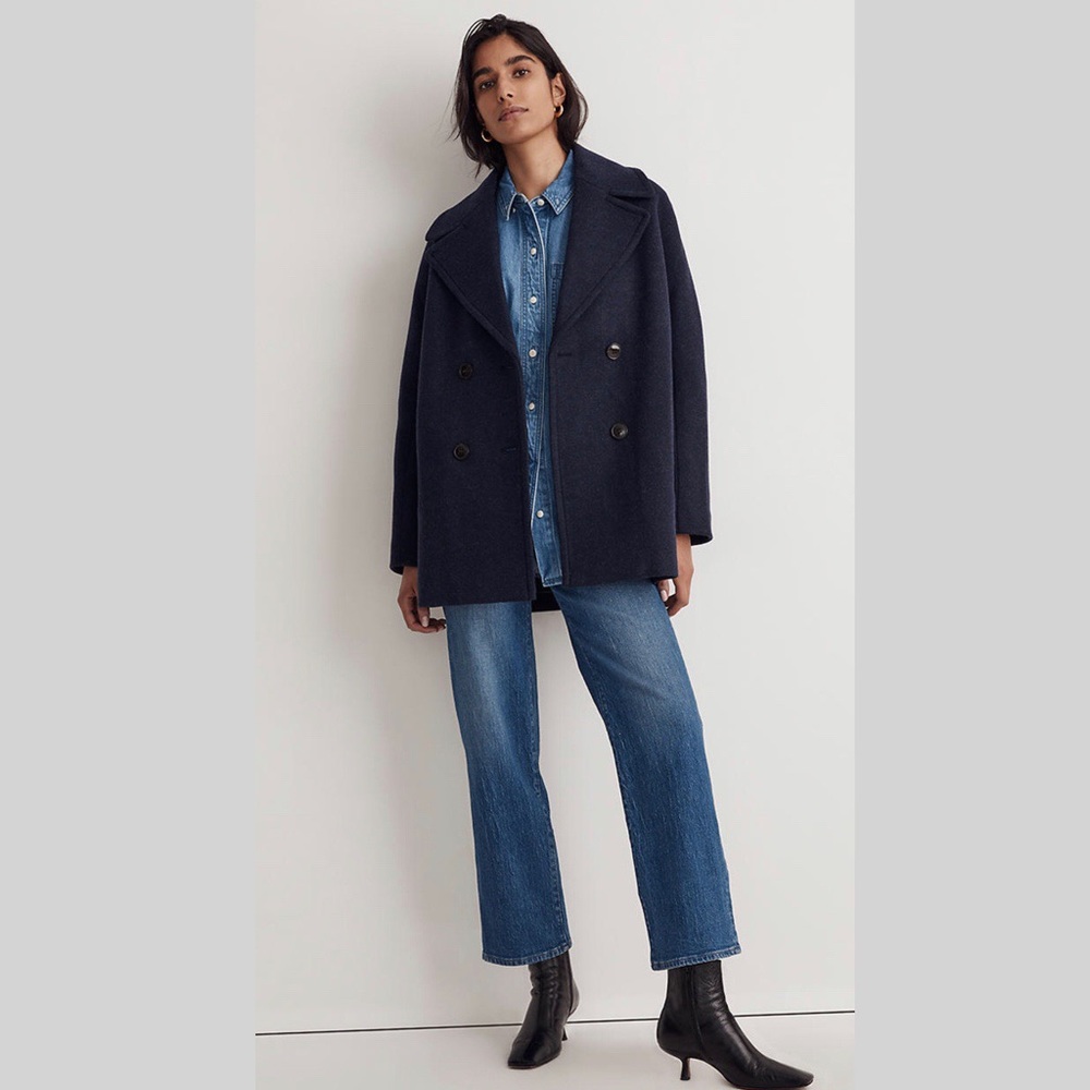 Brand new* Madewell Carville Oversized Peacoat